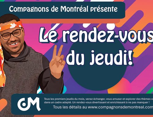 Compagnons de Montréal lance une nouvelle initiative mensuelle : Le rendez-vous du jeudi