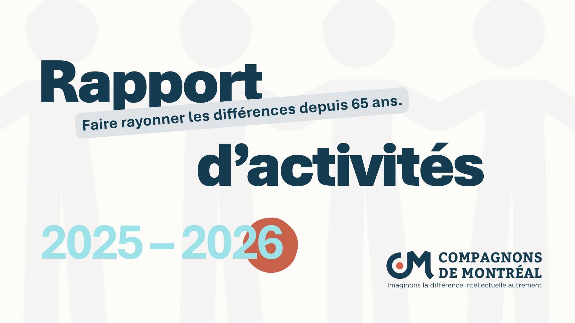 Couverture du rapport d’activités 2025-2026 de Compagnons de Montréal